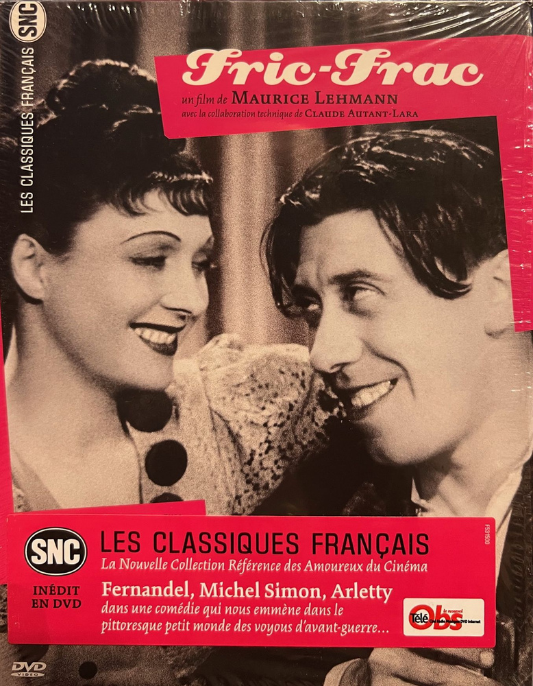 Fric-Frac. Ограбление, 1939, в гл. роли Фернандель, DVD, французское издание, РУССКОГО ЯЗЫКА НЕТ  #1