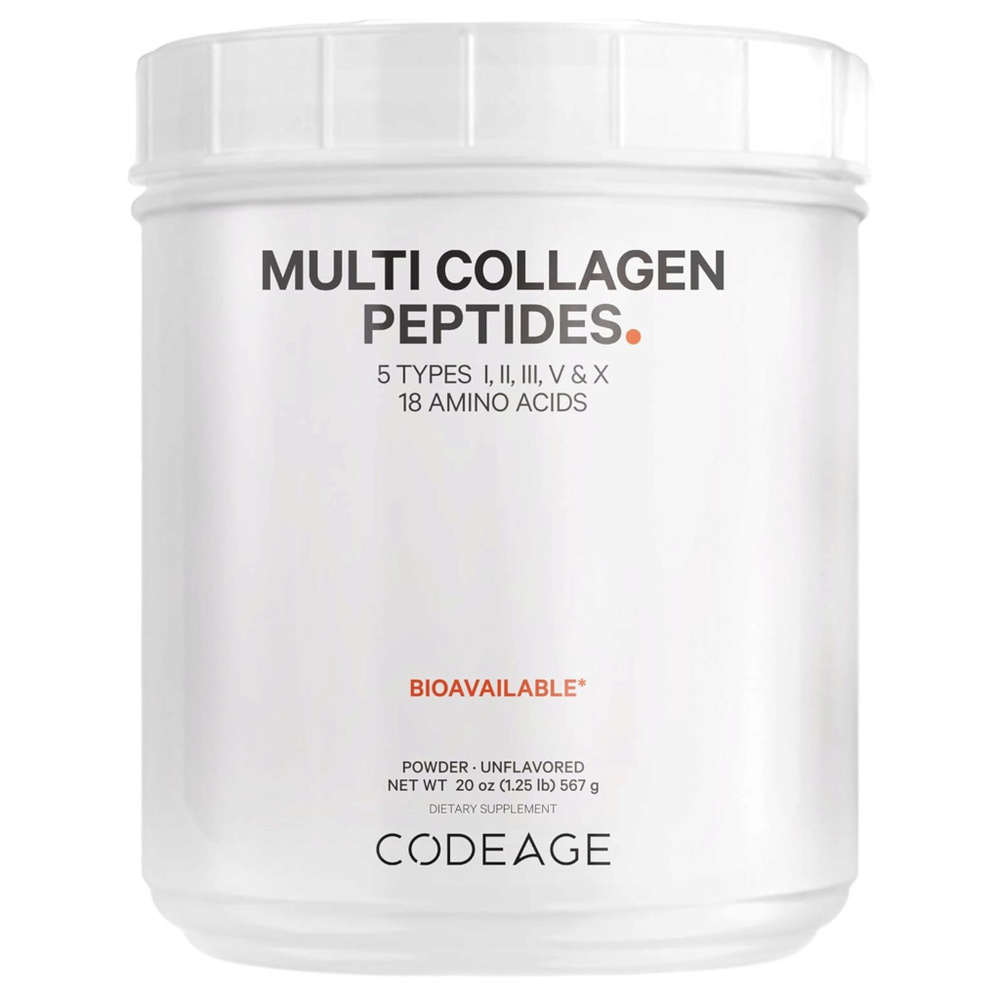 CodeAge, коллаген пептиды, 5 типов, Multi Collagen Peptides, без ...