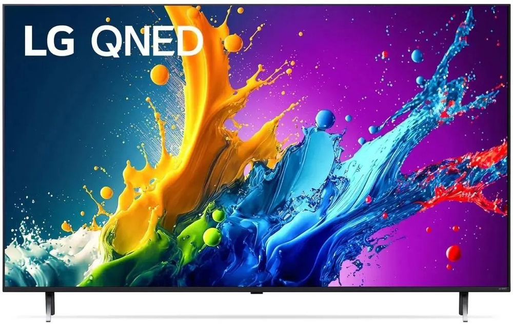 LG Телевизор 55QNED80T6A.ARUB 55" 4K UHD, черный, серый металлик купить ...