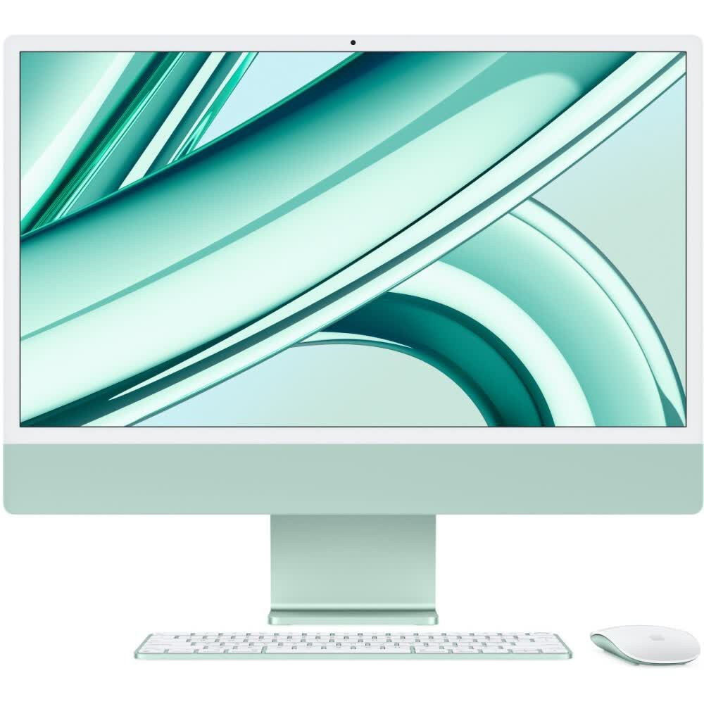 Apple 24" Моноблок iMac 24 (Apple M3 (8 CPU, 8 GPU), RAM 8 ГБ, SSD 256 ГБ, macOS), MQRA3_RU, зеленый, #1