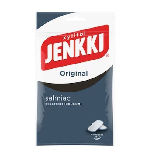 Жевательная резинка Jenkki Original Salmiac с ксилитом 100 г (из Финляндии)  #1