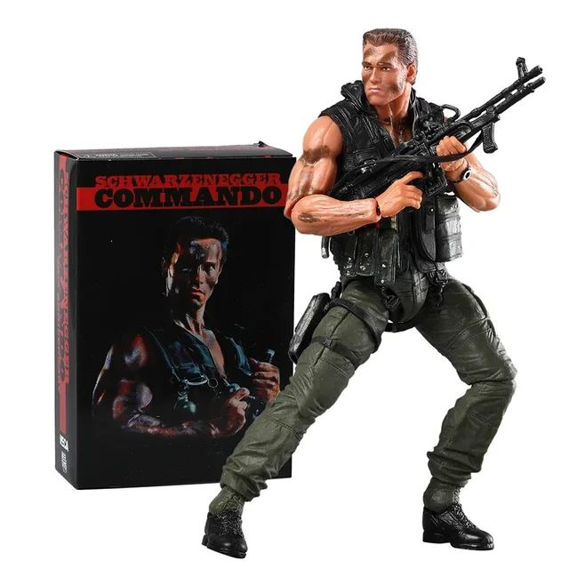 Подвижная фигурка Джон Мэтрикс из фильма Коммандос Шварцнегер Commando John Matrix Schwarzenegger Neca #1