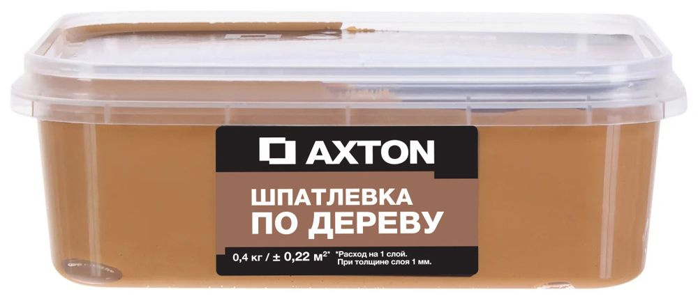 Шпатлёвка Axton для дерева 0.4 кг антик #1