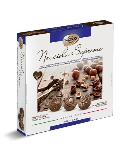 Шоколадные Конфеты Socado Nocciola Supreme Ассорти, 220 гр #1