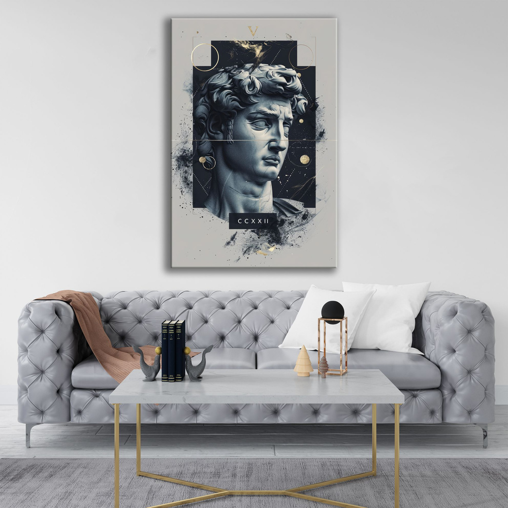 Картина "Стильная статуя", 60*40 см, на холсте, на стену, для интерьера #1