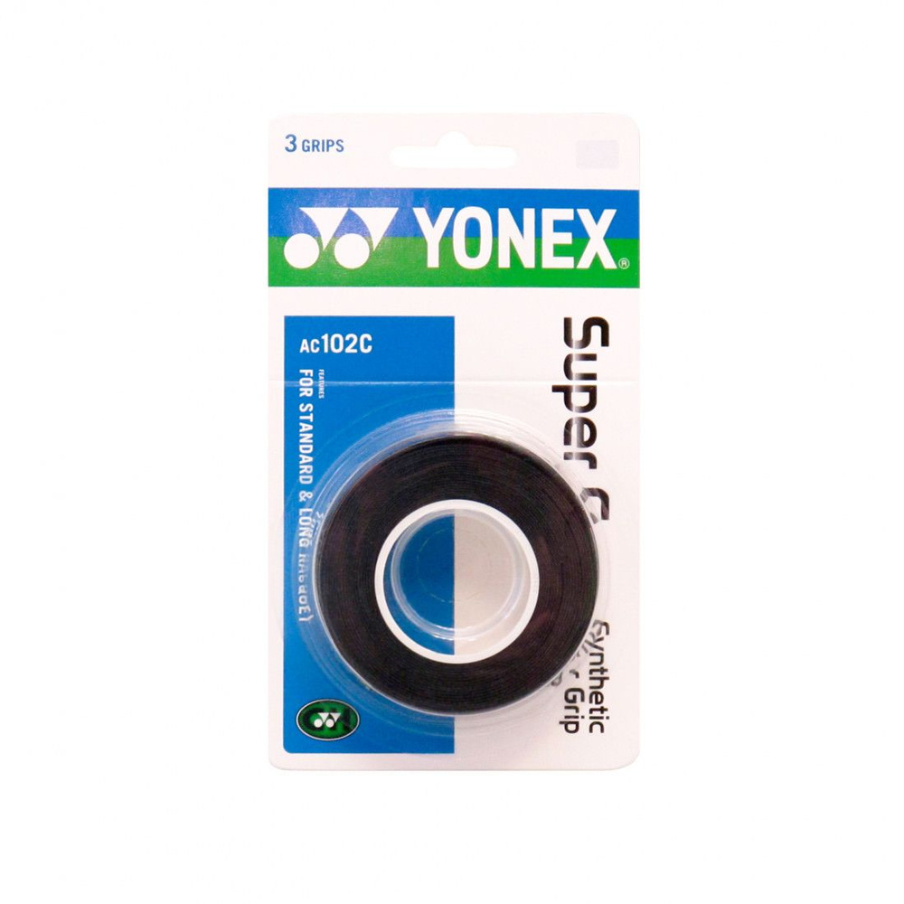 Обмотка для ручки Yonex Overgrip AC102C, 3шт, Черный #1