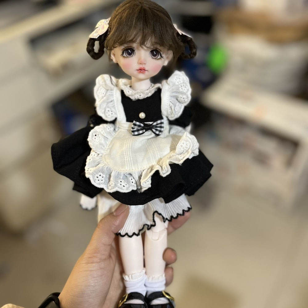 1/6 Кукла с шаровидными суставами BJD, 30cm, полный набор прически, одежды и аксессуаров, коллекционная, #1