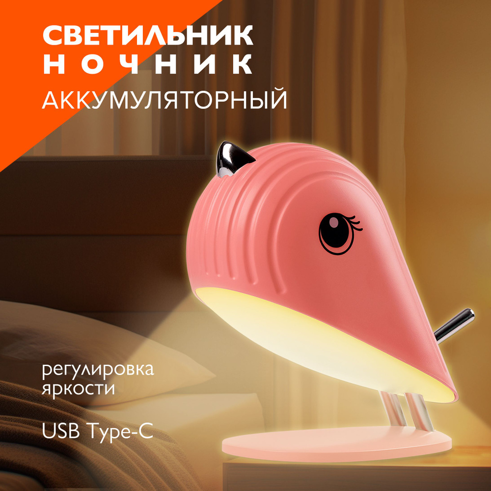 Светильник ночник / декоративный светильник Jazzway Пташка JS5-BIRD-pk #1