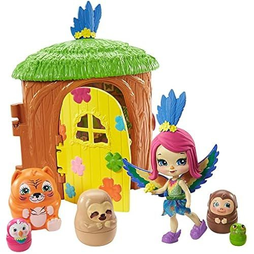 Enchantimals GTM49 Secret Besties Peeki Parrots Tree House Toy, отличный подарок для детей от 3 лет  #1