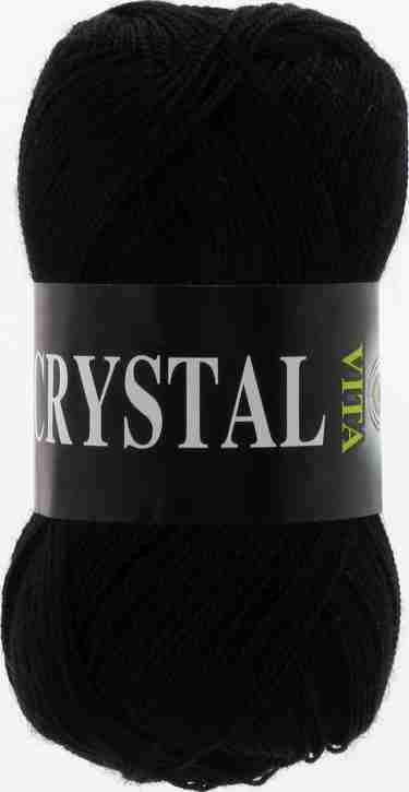 Пряжа Crystal Vita (Кристалл Вита), цвет: 5652 Черный, компл. из 2 шт. по 50 гр., состав: 100% акрил, #1