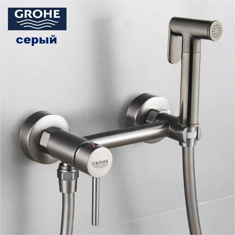 GROHE Смеситель однорычажный с гигиеническим душем #1