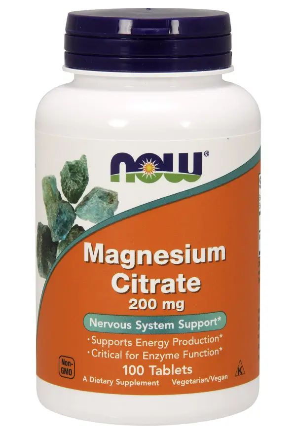 Витамины Magnesium Citrate NOW 200 mg 100 tabs #1