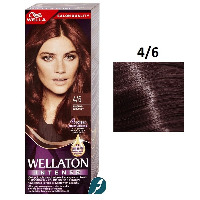 Wella WELLATON 4/6 Cтойкая крем-краска для волос - Божоле, 110 мл #1