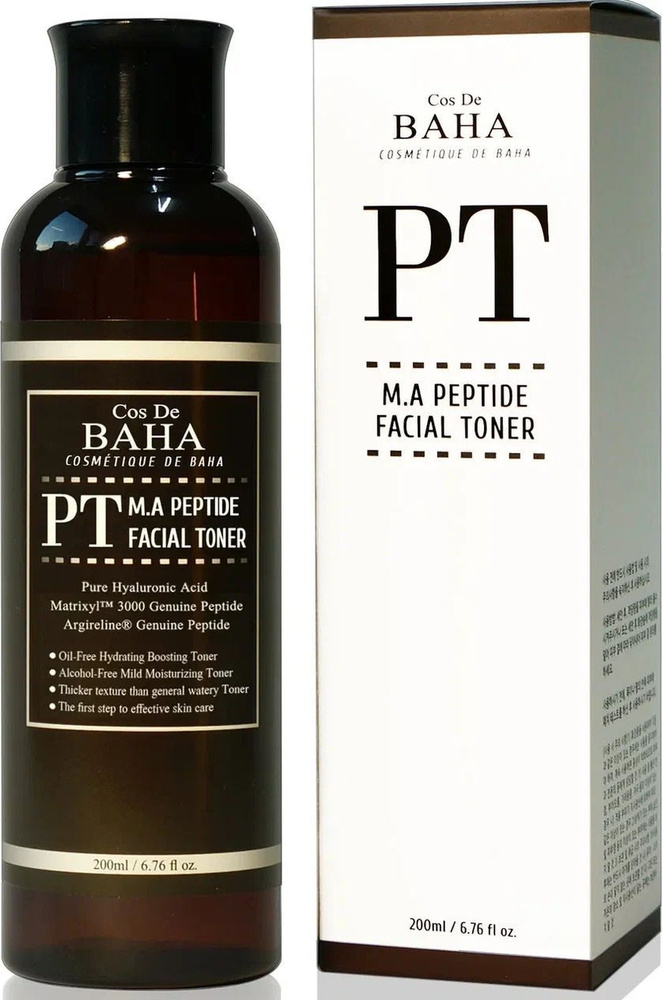 Cos De BAHA Пептидный тонер для лица с матриксилом и аргирелином / PT Peptide Facial Toner, 200 мл  #1