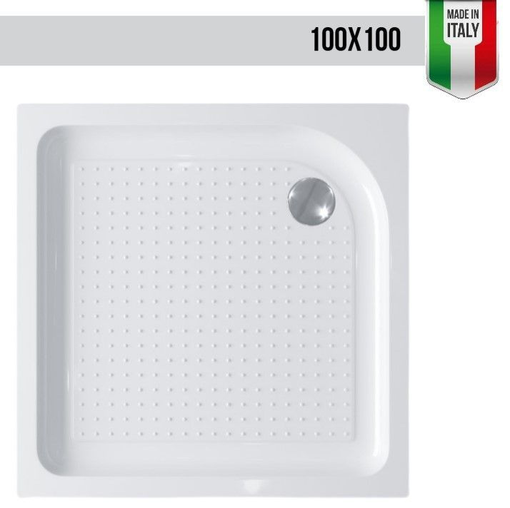 Поддон для душа Belbagno 100х100 акрил, TRAY-BB-A-100-15-W #1