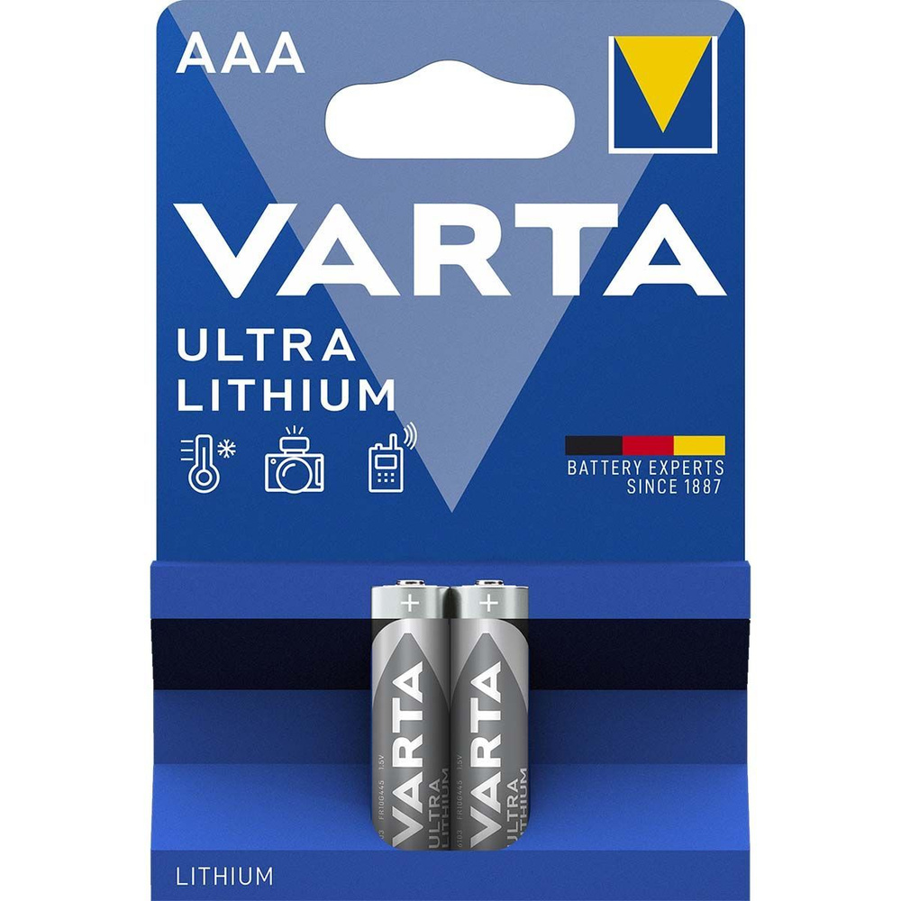 Батарейка VARTA LR6 (AA) литиевая 1.5В 2шт #1