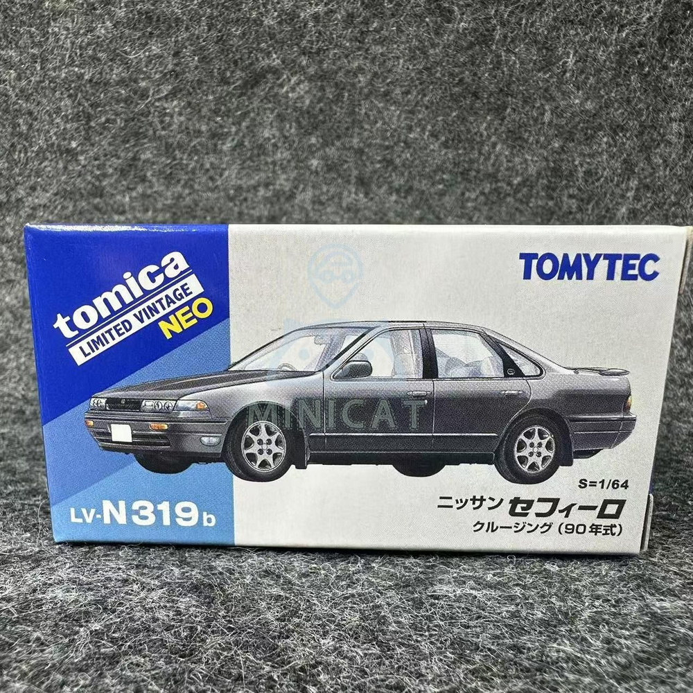 Машинка 2410 TOMYTEC 1:64 TLV LV-N319b Nissan Cefiro Black 90 years diecast car model #1