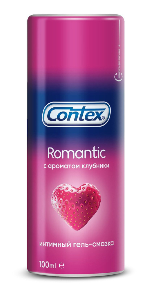 Гель-смазка Romantic с ароматом клубники, 100мл #1