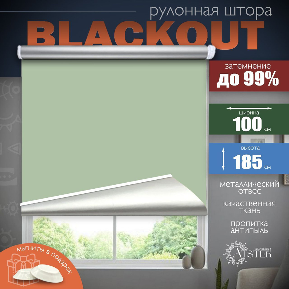 Atstek Рулонные шторы 100х185 см #1