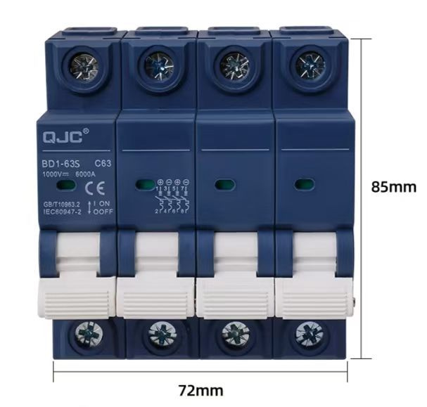 Миниатюрный автоматический выключатель BD1-63S #1
