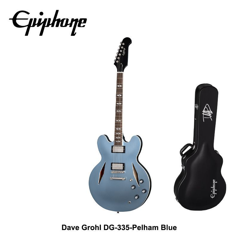 ギター Epiphone Dave Grohl DG-335 Pelham Blue Epiphone Dave Grohl DG-335 Pelham Blue 6-струнная электрогитара