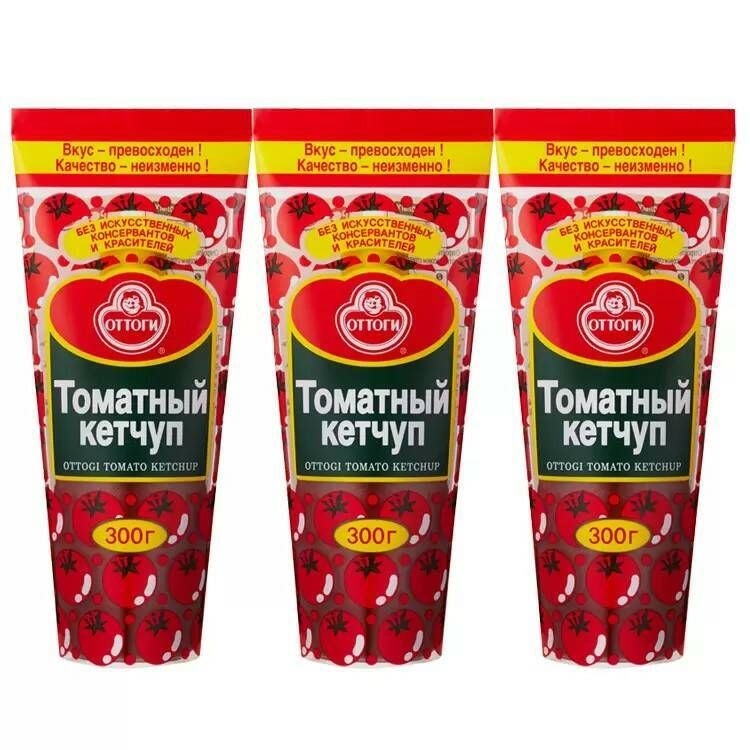 Кетчуп Ottogi Tomato Ketchup 300 г, 3 шт #1