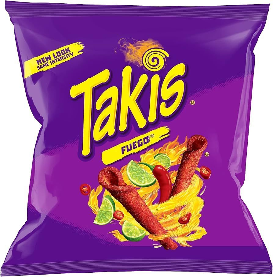 Кукурузные чипсы Takis Fuego Hot Chili Pepper and Lime Чили, Лайм 28г #1