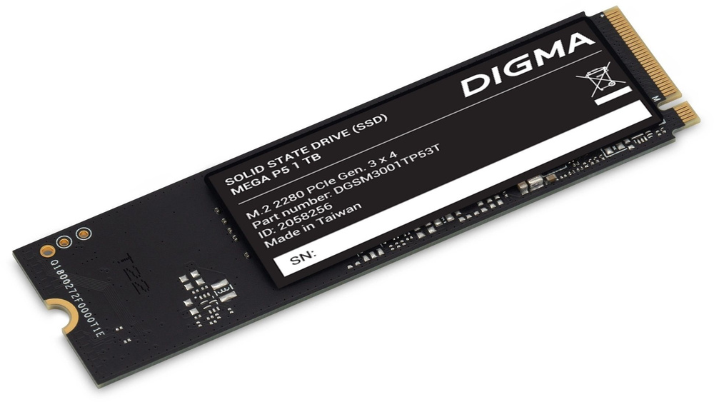 1 ТБ Внутренний SSD-диск Digma TLC 3D NAND 2280 Mega P5_483731 озон ...