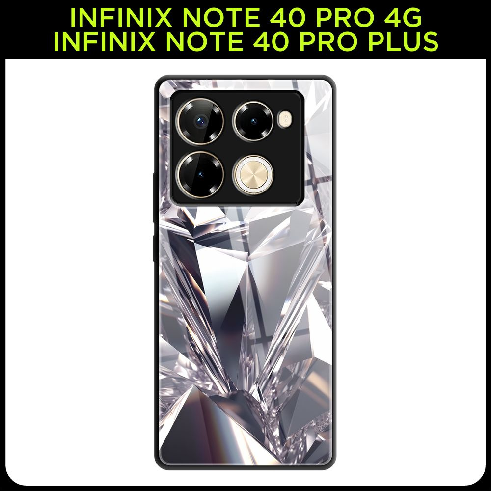 Стеклянный чехол на Infinix Note 40 Pro 4G/Note 40 Pro Plus / Инфиникс Нот 40 Про 4G/Нот 40 Про Плюс #1