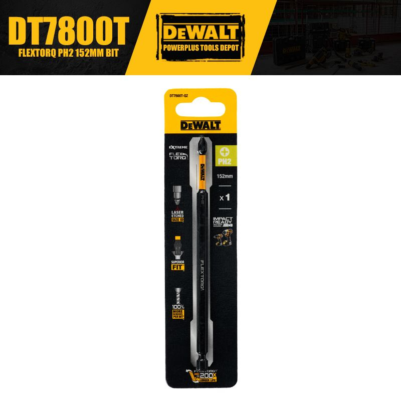 DEWALT DT7800T Бита FLEXTORQ PH2 152MM Аксессуары для инструментов ...