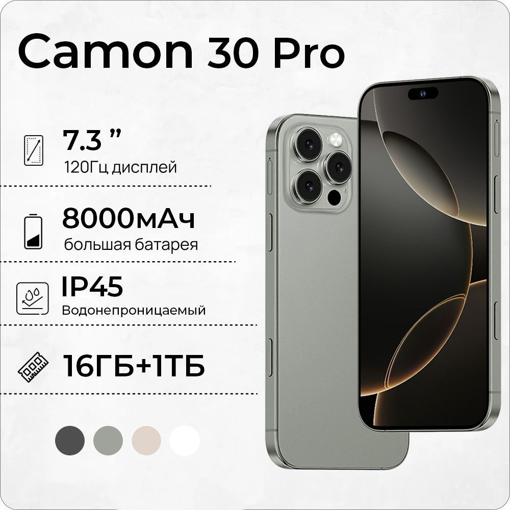 Смартфон Camon 30 Pro Ростест (EAC) 16/1 ТБ, серый #1