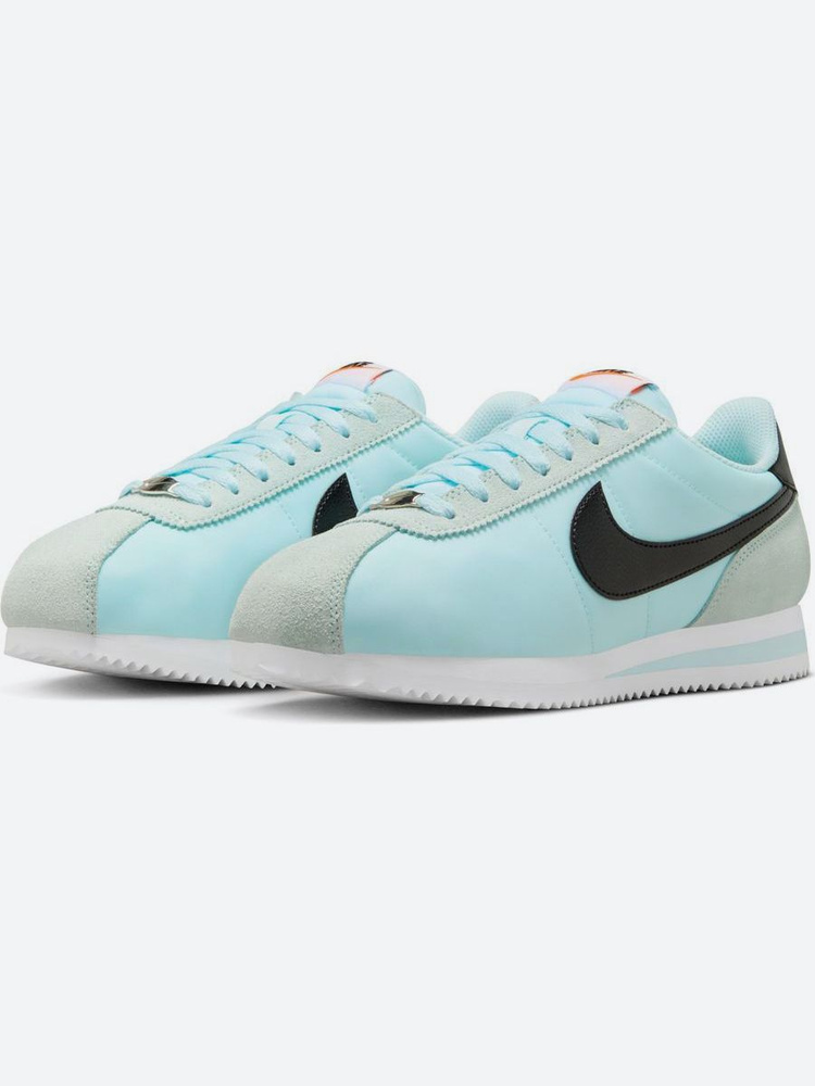 blue and white nike cortez