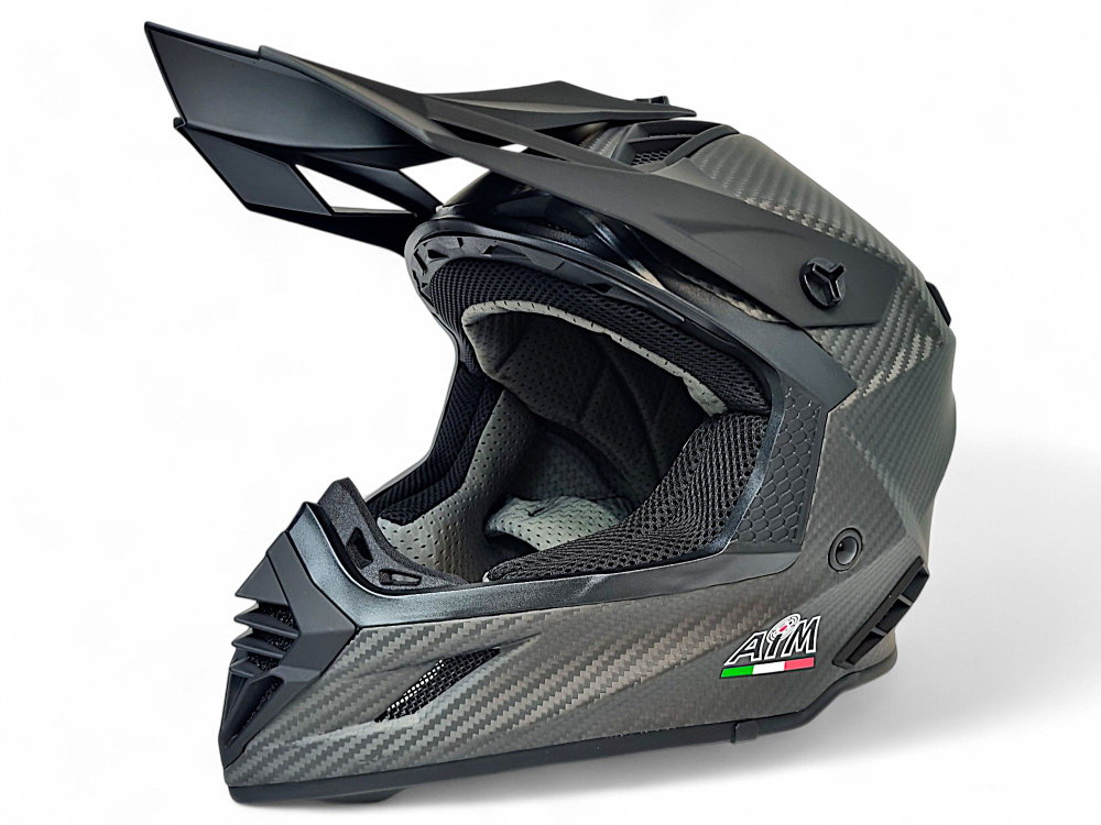 Мотошлем Кроссовый AiM RH855 Carbon 3K Matt, XL #1