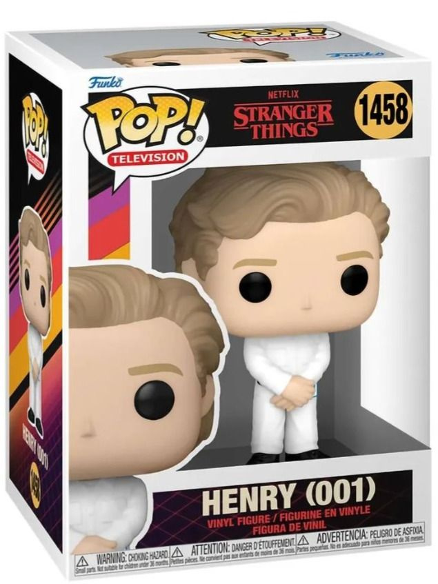 POP! TV: Stranger Things - Henry (001) #1458 Funko Pop! In Custodia Protettiva - Edizione Limitata, Altezza 10 Cm, Bundle Collezionisti