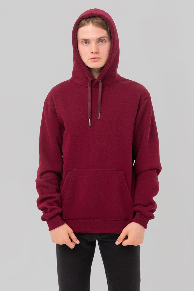 Худи Магазин Толстовок - Premium Hoodie 330-360гр, Худи, утепленная, с начесом, XL-52-RU-Unisex, Бордо #1