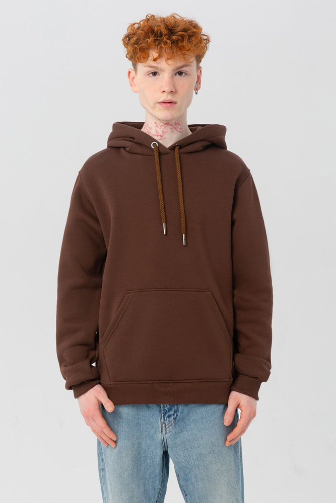 Худи Магазин Толстовок - Premium Hoodie 330-360гр, Худи, утепленная, с начесом, L-50-RU-Unisex, Коричневый #1