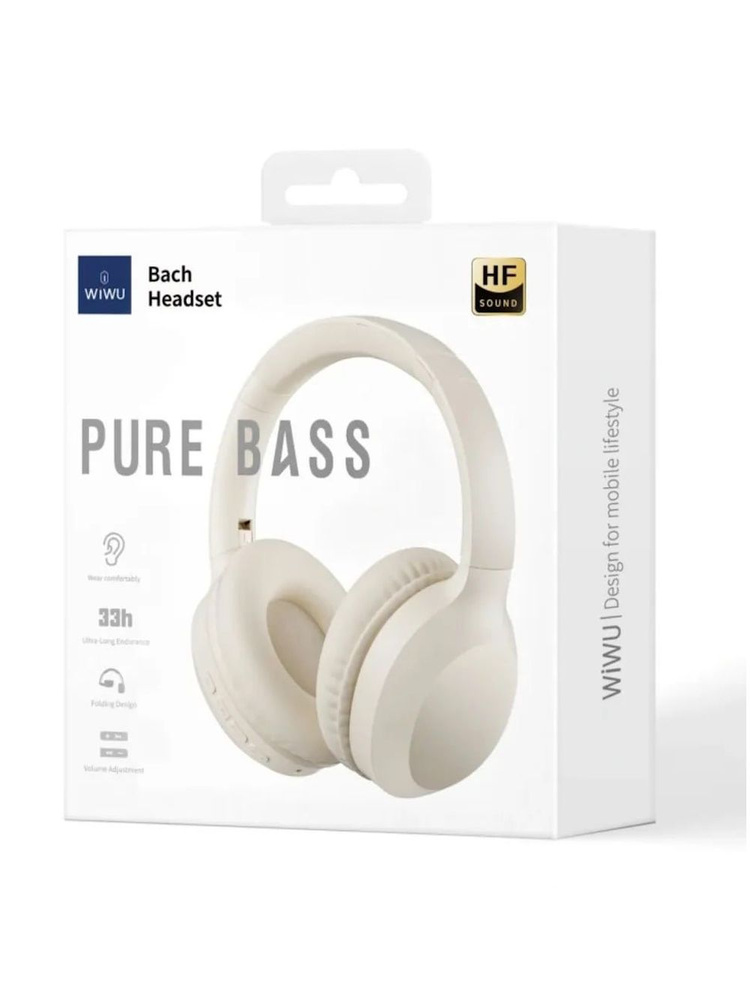 Беспроводные наушники WIWU Wireless Bluetooth Headphone Stereo Bach Headset TD-01 #1