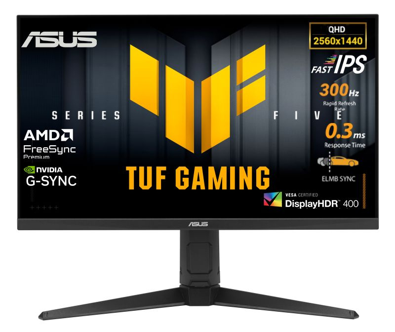ASUS 27" Монитор TUF GAMING VG*27AQML5A/Встроенный динамик/HDR400/2K/Fast IPS/300Hz/1ms(GTG), 0.3ms(min.)/Type-C, #1