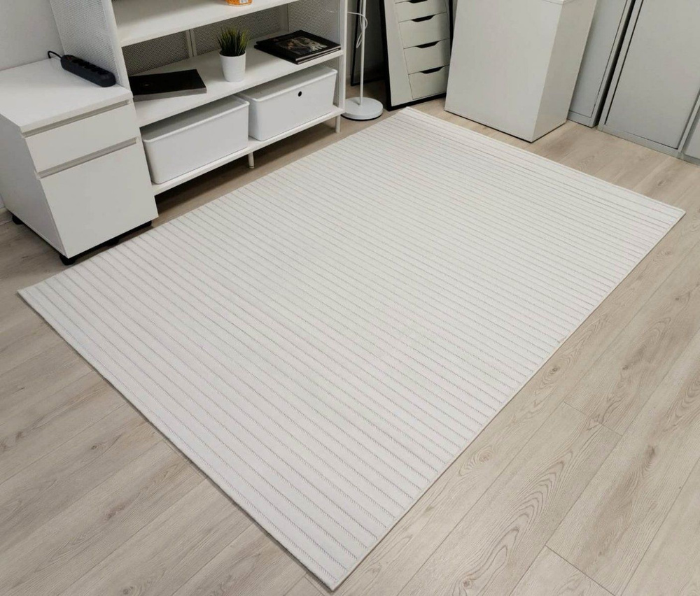 Carpet-Gold Ковер 160x300 см 11 мм геометрический кремовый #1