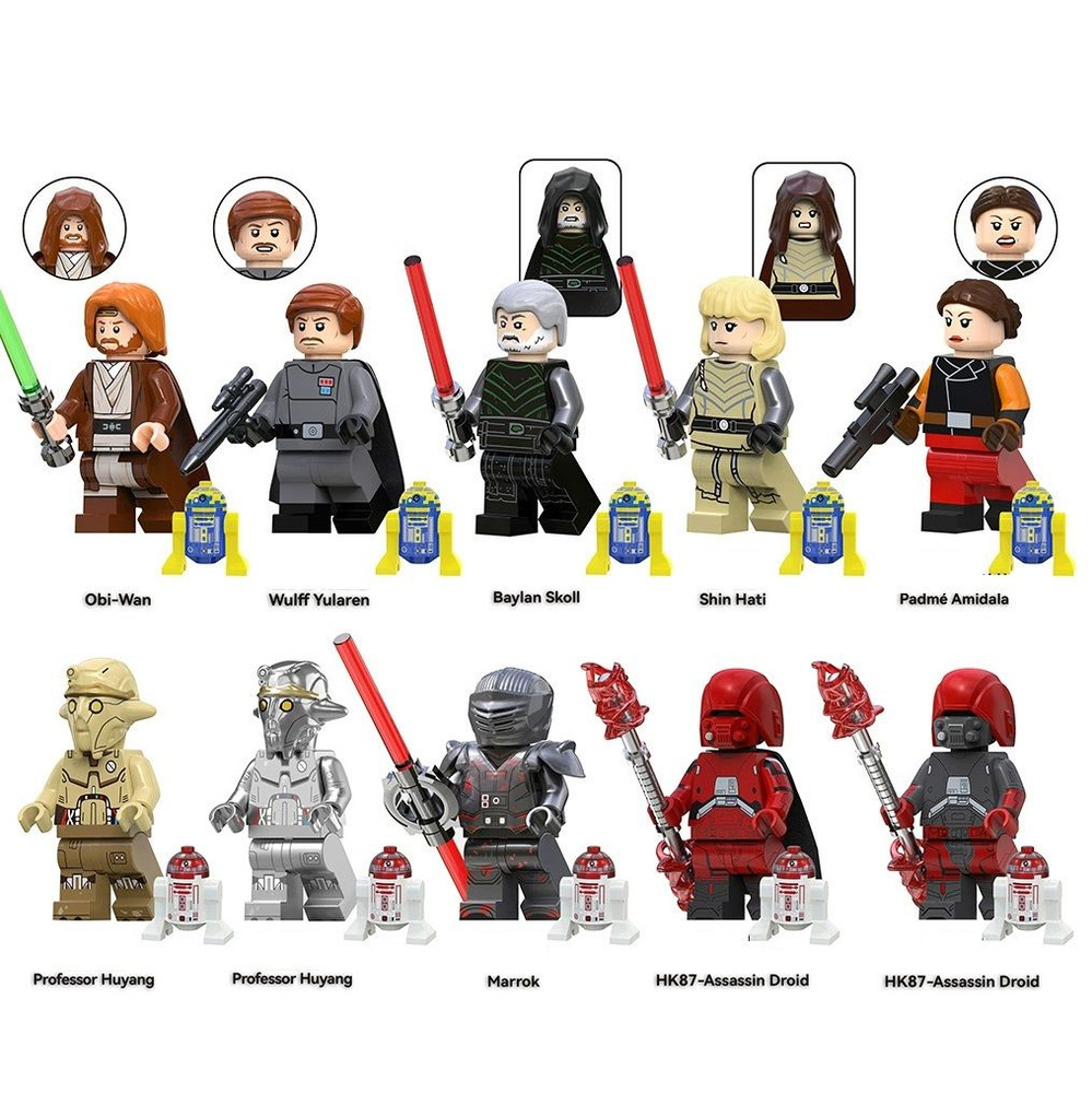 Набор минифигурок Звездные Оби Ван Кеноби, Маррок, Дроиды / Star Wars ...