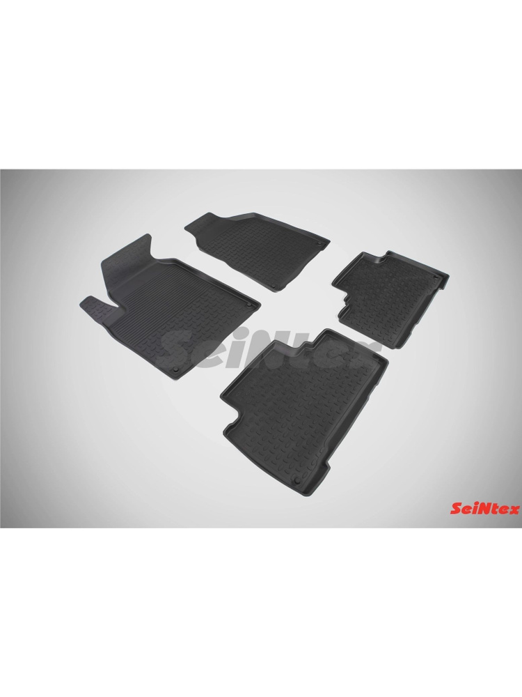 Резиновые коврики с высоким бортом для Ssang Yong Actyon new 2010-2019 Seintex 82849 #1
