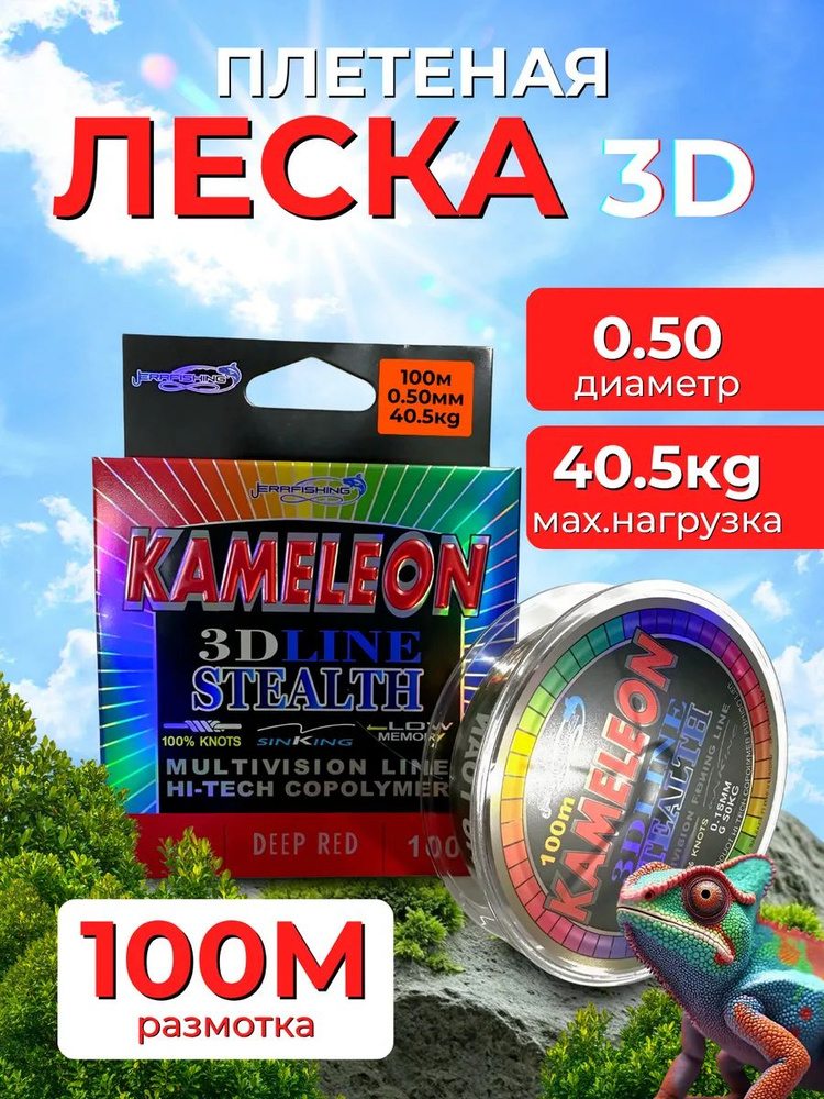 Леска плетеная 0.50 размотка 100м #1