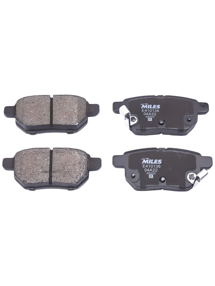 MILES Колодки задние TOYOTA COROLLA 1.4 VVT-I 02>/AURIS 1.6/1.4 07>
