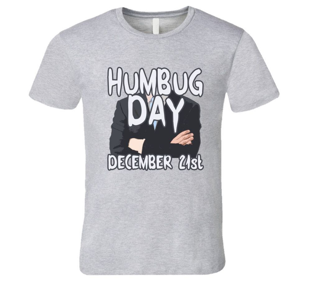 Футболка Футболка Humbug Day December 21st Funny Celebration T Shirt 1 шт #1