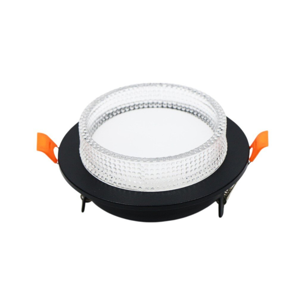 Светильник встраиваемый General Lighting Systems Асцендио GX53 круглый черный IP20 90мм GCL-GX53-H38 #1