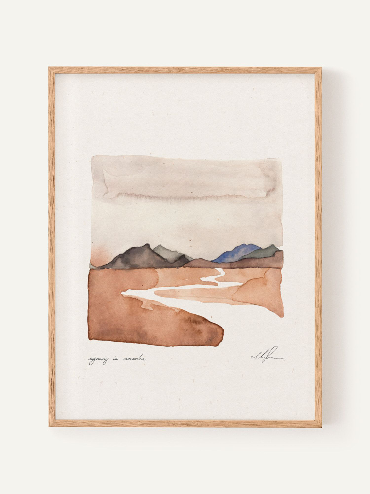 Постер "Wyoming in November", 21х30 см #1