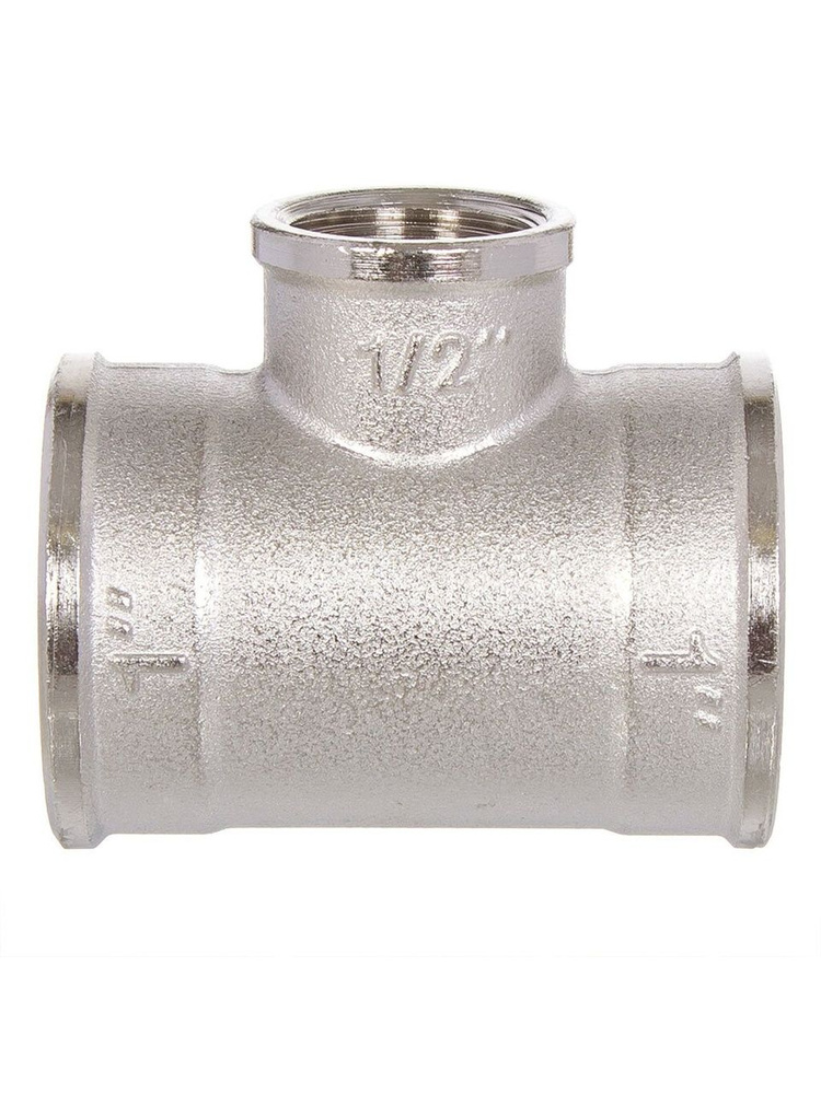 Тройник STI 3/4"х1/2"х3/4", латунный никелированный, внутренняя резьба (г-г-г) #1