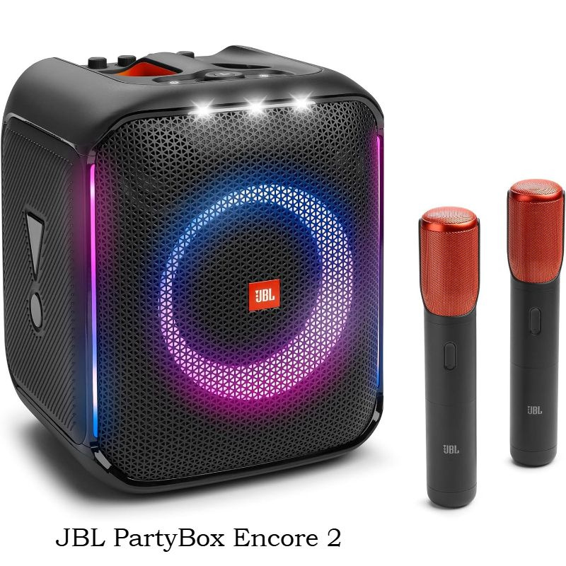 JBL PartyBox Encore 2 Mic - Портативная колонка для вечеринок с
