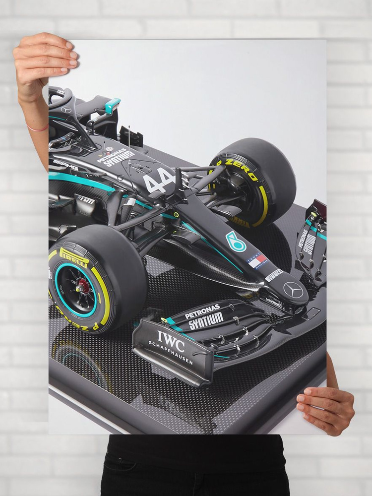 Плакат на стену для интерьера Легенды Авто (Мерседес W11 - Mercedes W11) - Постер по машине формата A1 #1
