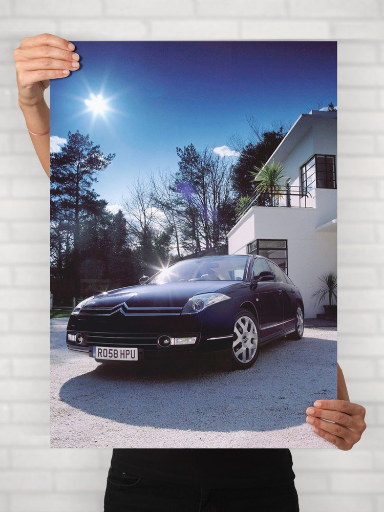 Плакат на стену для интерьера Легенды Авто (Ситроен C6 - Citroen C6 1) - Постер по машине формата A1 #1